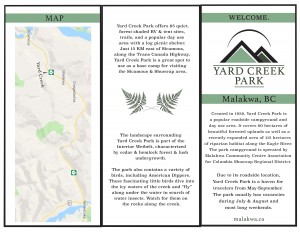 Yard Creek Brochure Front