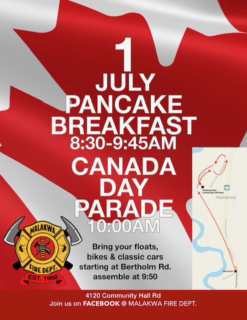 Malakwa Canada Day Parade – July 1st